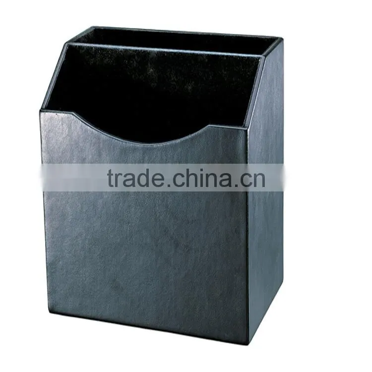 2013 hot sale foldalbe rectangular leather paper storage boxes