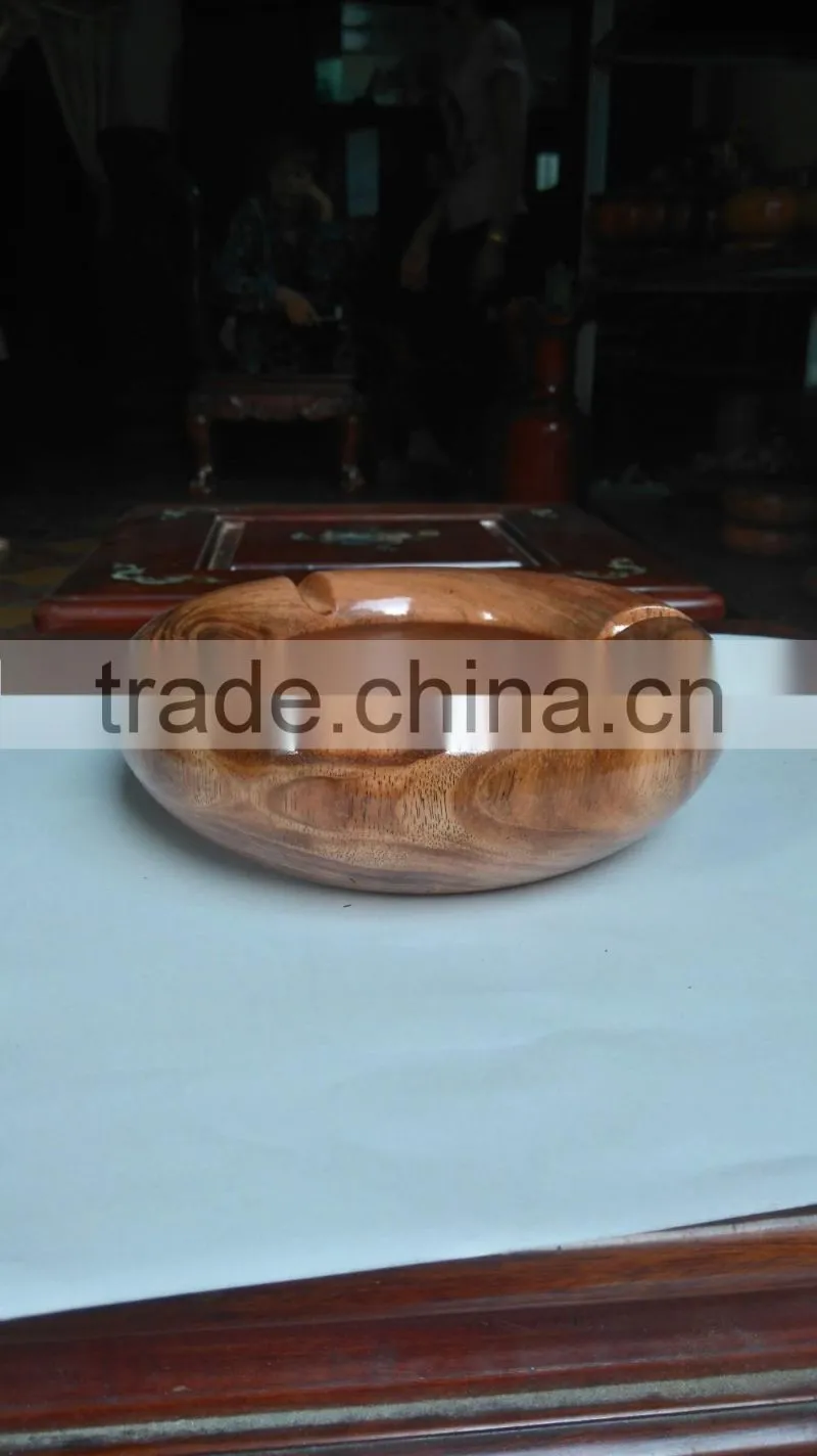 Cheap wooden pot with lid, pumpkin shape for home decoration