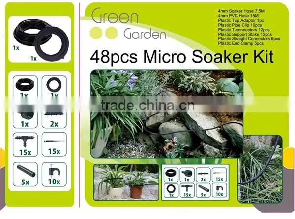 48 pcs micro soaker garden irrigation hose kit
