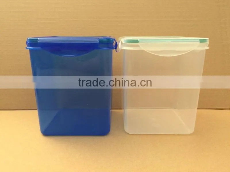food grade 1L pure PP Plastic square container with sealed cap Square storage container