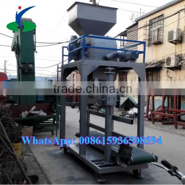 China Semi-auto packing machine for biomass feed pellet low price