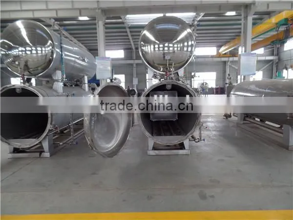 Factory price steam or water used single pot sterilizing canned food retort pot