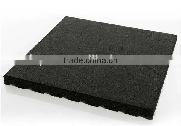 2015 new safety EN1177 certificate recycled rubber floor tiles for playground