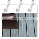 3-6mm black antislip wide ribbed rubber sheet