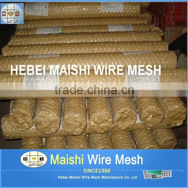 (real factory )Galvanized hexagonal wire netting with ISO9001 system