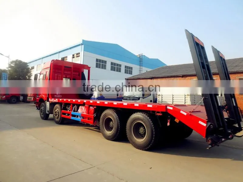Driving type 8*4 FAW Flat Bed Towing Truck for Sale