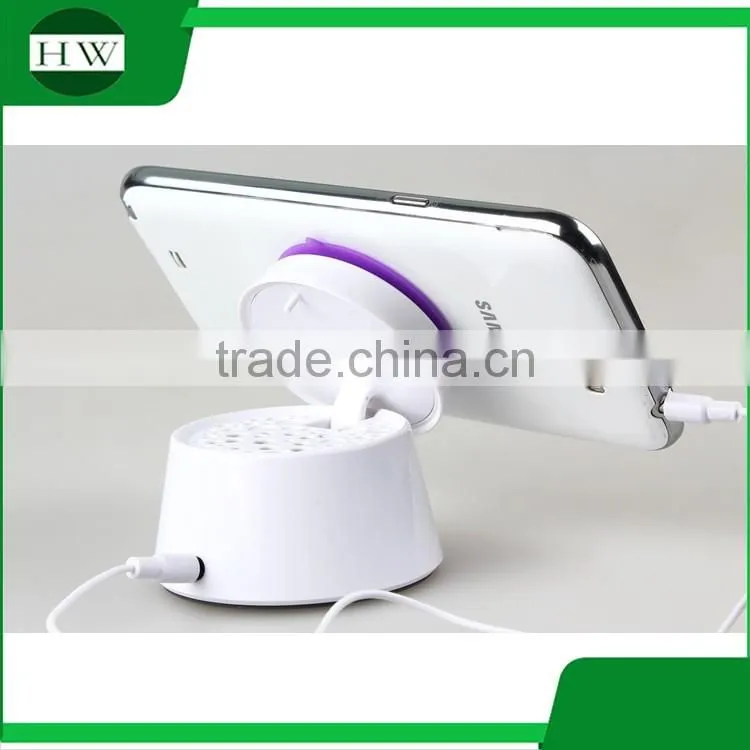 2in1 flip folding adjustable silicone sucker holder music powered amplifier mobile phone sound box mini speaker portable speaker