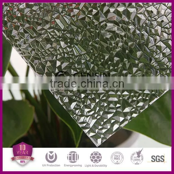 Polycarbonate diamond surface sheet, PC embossed sheet
