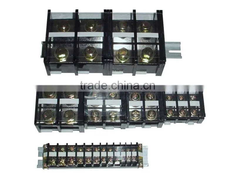 TE-Series Insulated Plastic Assembly 35mm Rail Mount Terminal Block