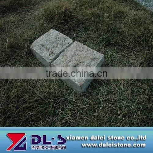 Yellow granite cubes
