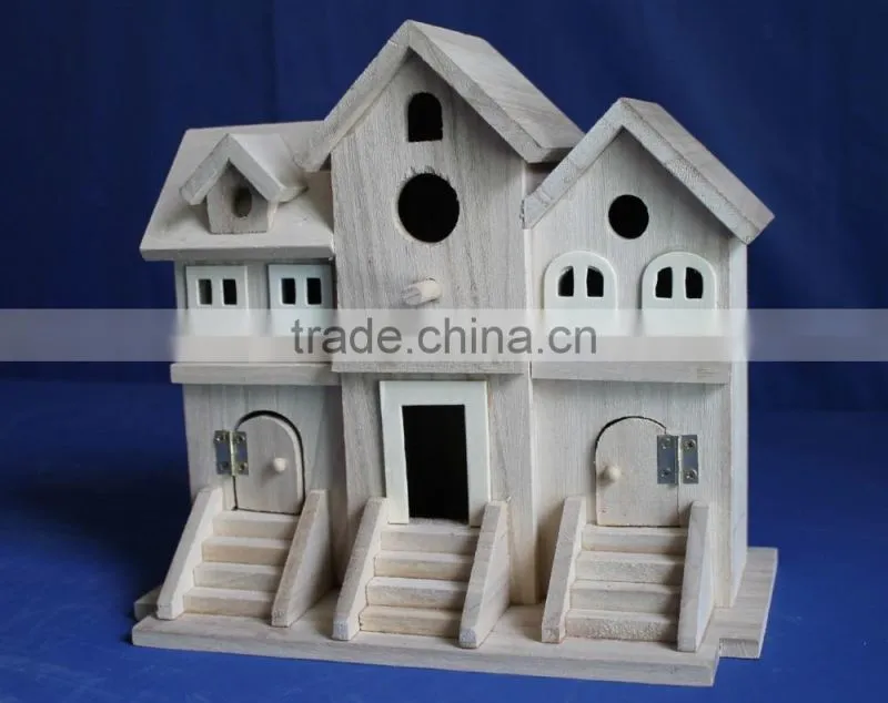 Wood villa building kids wood building kits miniature building wood prefab building for sale