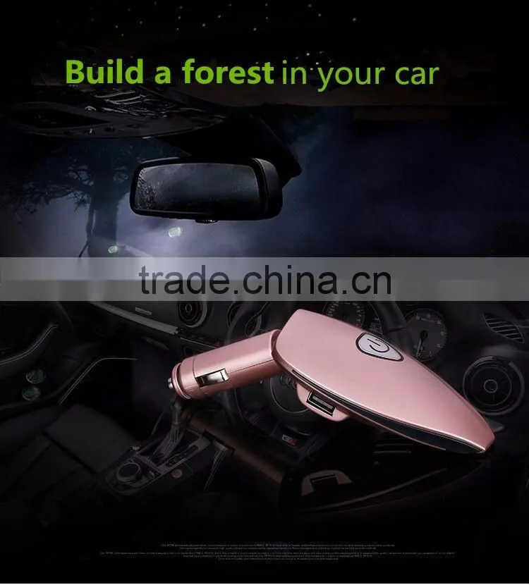 Car air purifier anion charge double USB besides smoke The car gift aromatherapy machine Car oxygen bar