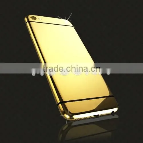 New Style OEM Gold Mirror Back Plate for iphone 6/6plus Gold Back Panel,Mirror gold housing