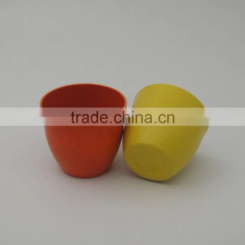 Biodegradable and compostable bamboo fiber flower Planters