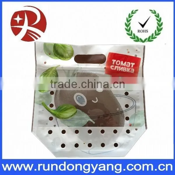 Stand up pouch plastic fruit packaging bag