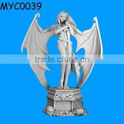 Custom resin dragon statue and sword crafts