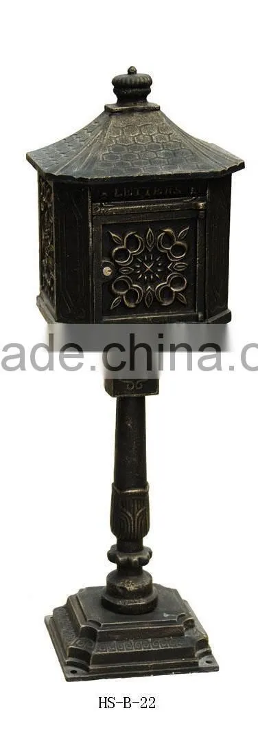 Alibaba China mailbox antique metal mailbox cast iron mailbox
