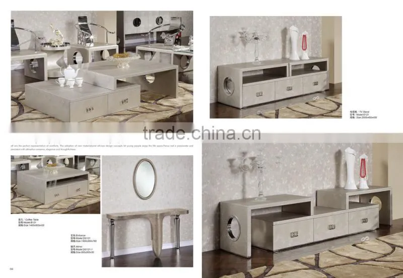 Dining room furniture modern wooden with metal kitchen cabinet F121