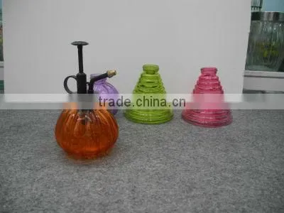 clear glass pumpkin oil sprayer with nozzle