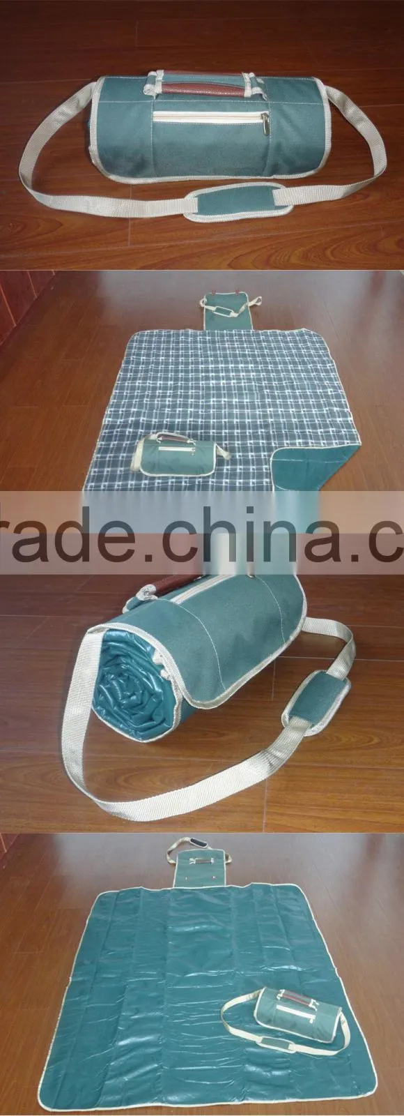 three layers fleece waterproof picnic blanket, beach picnic blanket