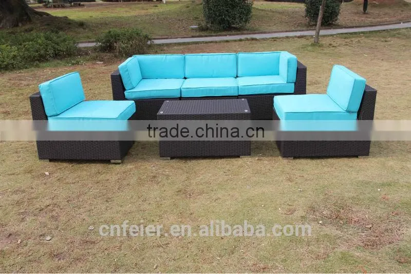 morden style wood plastic composite outdoor furniture sofa set