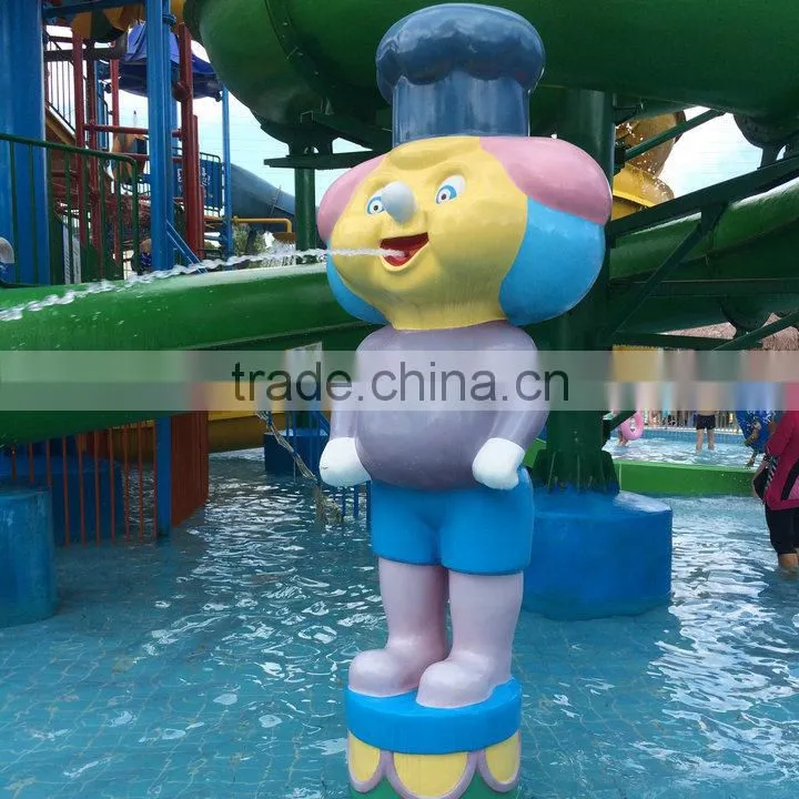 Outdoor cartoon statue for water playground park