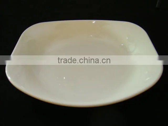 hotel white round melamine sauce plate