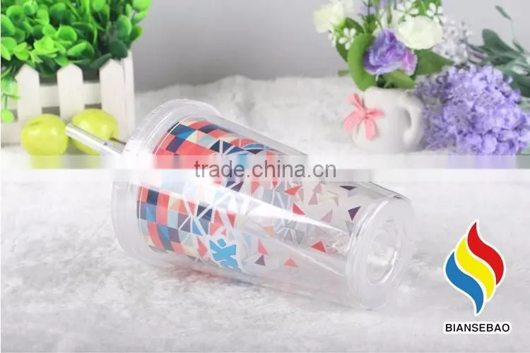Most popular custom logo colorful plastic cup