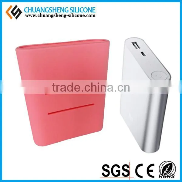 Portable mobile phone charging protect case, silicone box for power bank, power supply cover