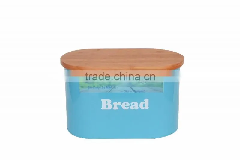 Food-grade Bread Bin With Bamboo Lid
