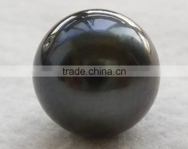 14-15mm Natural Black Tahitian Loose Pearl Beads