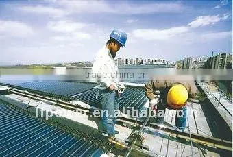 Forced circulation solar water heater collector