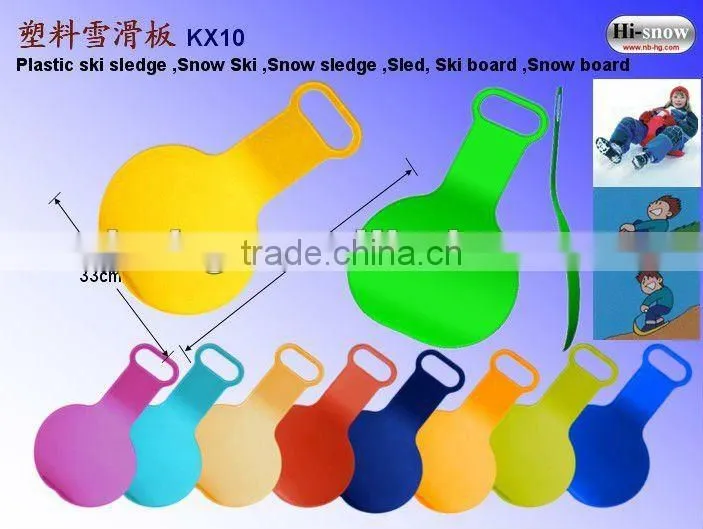 Plastic Push Snow Sled