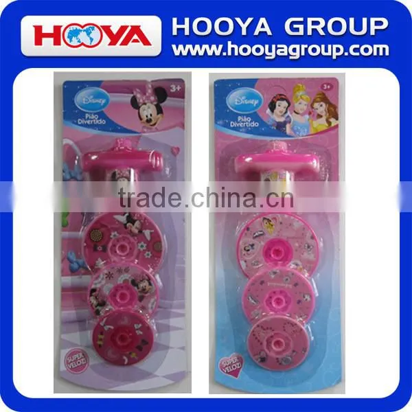 spinning top plastic 3pcs in 1