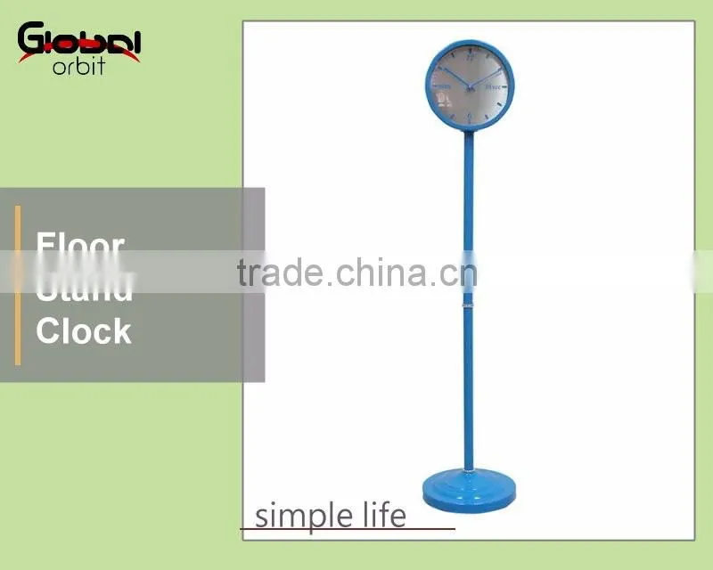 Office furniture modern digital standing clock, metal vintage floor clock