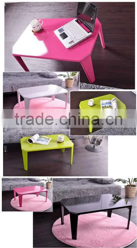 2015 high gloss wooden legs for modern folding wooden coffee table