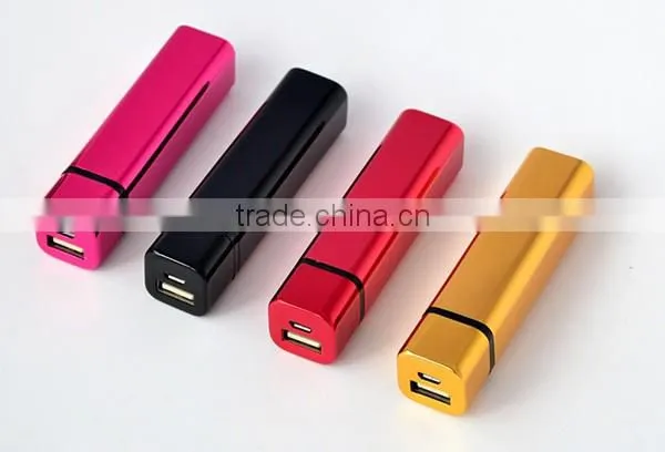 Fashion Design1800mAh Square Tube Power Bank Mobile Charger