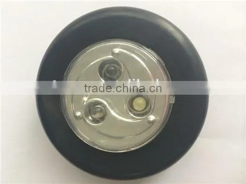 3 super white LED push light for home,camping,workshop,car
