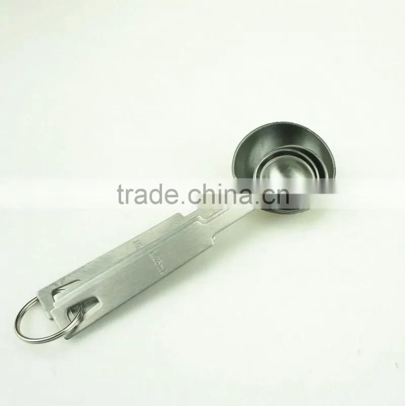 42135 4pcs Stainless Steel Nesting Measuring Cups and Spoons Set