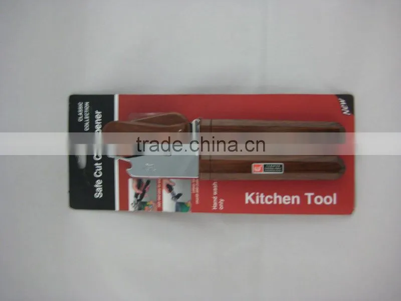 Imitation-wood plastic handle CAN OPENER