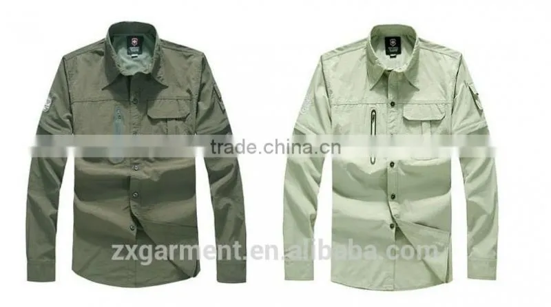 ZX Wholesale Fishing Shirts/Tournament Fishing Shirts/Vented Fishing Shirts/mens long sleeve shirts In Custom Design