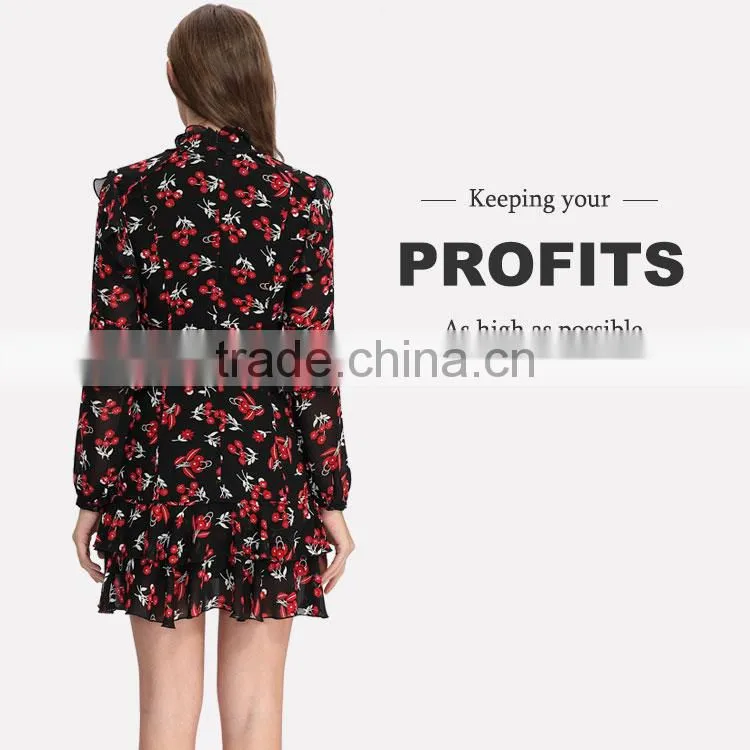 New model casual short thailand women dresses wholesale
