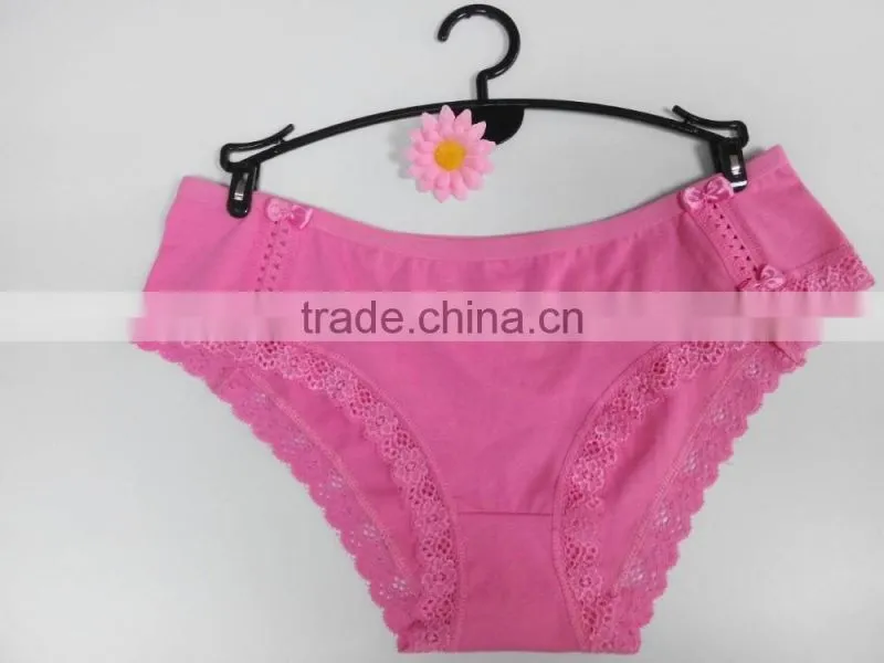 Free sample Lace low-waisted thermal Sexy girl panty cotton Underwear for adult woman