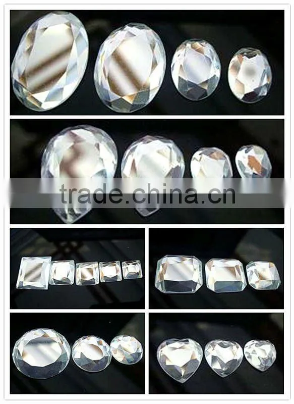 crystal auqare button