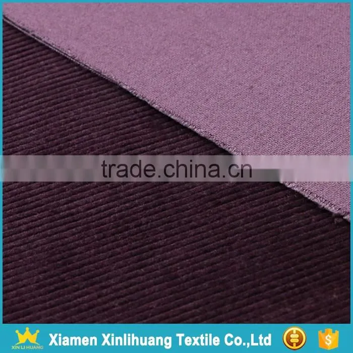 High Stretch Woven Plain 16 Wale Elastic Corduroy Fabric for Clothing