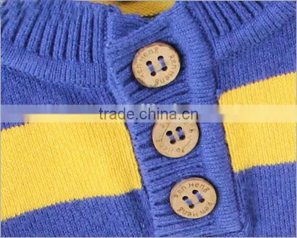 Knitted striped sweaters kids print winter pullover