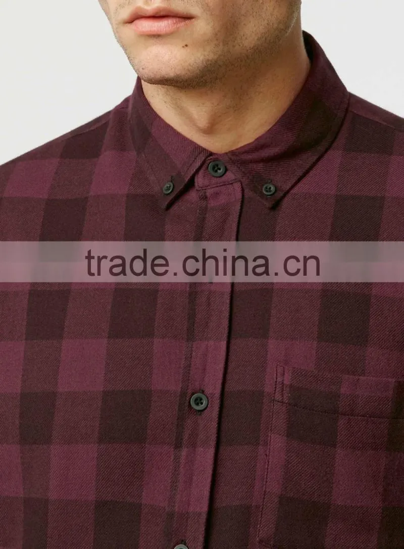 Man plaid custom cheap flannel shirt