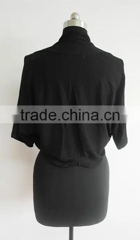 Very Fashion knitted black poncho sexy sweater pattern