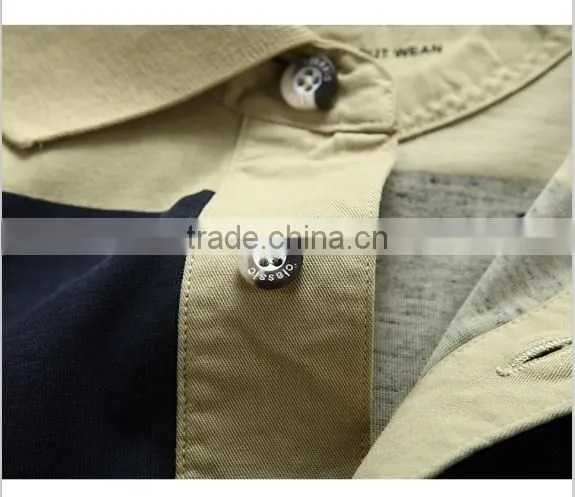 New Fashion autumn and winter men's striped polo shirt brand long sleeved striped MENS polo shirt M/3XL CUSTOMED