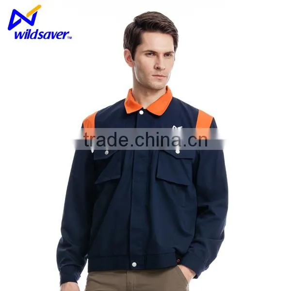 2017 popular reflective safety long sleeve workwear for unisex